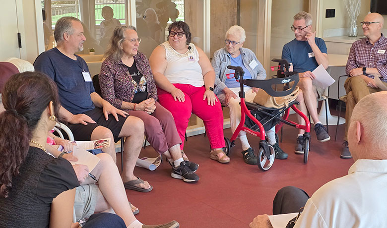 Group gathers for support meeting