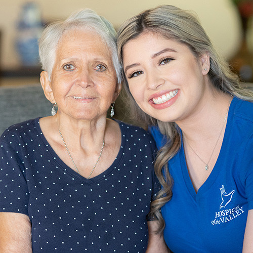 Dementia Hospice Care Clara Mroz Brown with patient